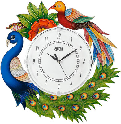 AJANTA Analog 35 Cm X 35 Cm Wall Clock  (Multicolor, With Glass, Standard) For Rs. 371 @ 59 %