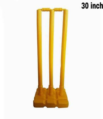 Ankaro Cricket wicket set 30 inch+3wickets+2bails+1base(Yellow)