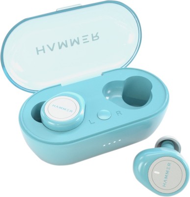 Hammer Airflow Blue Bluetooth Headset (Blue, White, True Wireless)