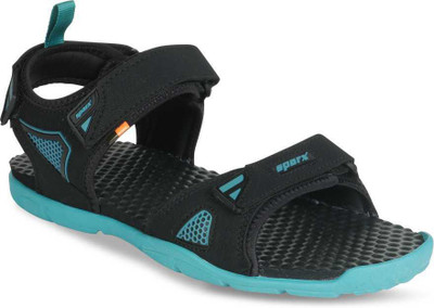 Sparx SS 497 Men Sandals(Black, Blue , 8)
