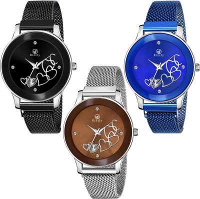 Rizzly Designer Magnet Belt Analog Watch  - For Girls