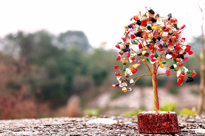 RUDRA DIVINE Generic 20 cm (0.66 ft) Artificial Christmas Tree(Multicolor)