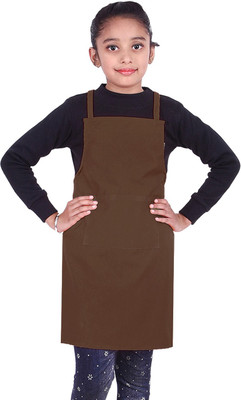 SWITCHON Polyester Home Use Apron - XS(Brown, Single Piece)