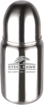 Steel Hawk Wide Neck Feeding Bottle - 330 ml(Silver)