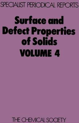 Surface and Defect Properties of Solids(English, Electronic book text, unknown)