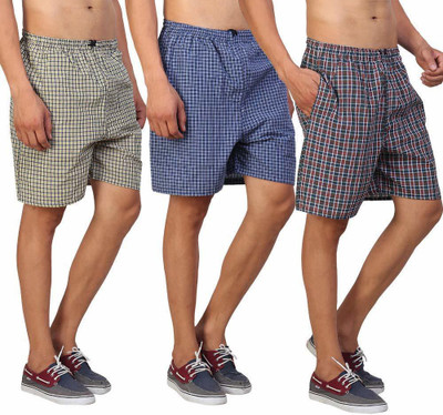 devyantra Checkered Men Boxer