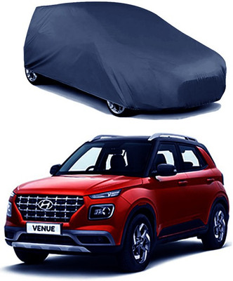 QualityBeast Car Cover For Hyundai Venue (Without Mirror Pockets)(Blue)