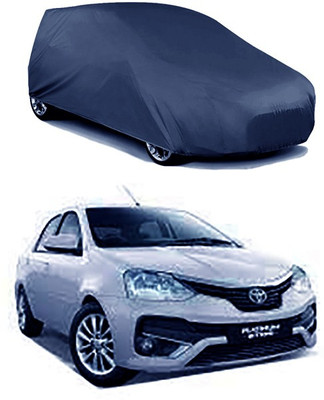 RAIN SPOOF Car Cover For Toyota Etios (Without Mirror Pockets)(Blue)