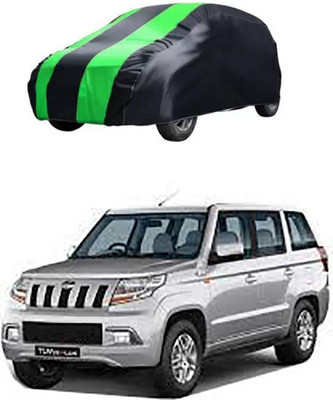QualityBeast Car Cover For Mahindra TUV300 (Without Mirror Pockets)(Green, Black)