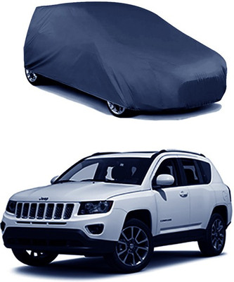 RAIN SPOOF Car Cover For Jeep Universal For Car (Without Mirror Pockets)(Blue)