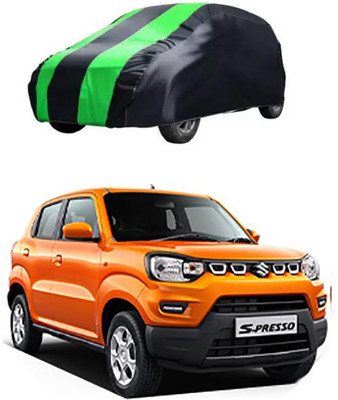 RAIN SPOOF Car Cover For Maruti Suzuki S-Presso (Without Mirror Pockets)(Green, Black)