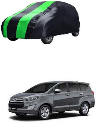 RAIN SPOOF Car Cover For Toyota Innova (Without Mirror Pockets)(Green, Black)