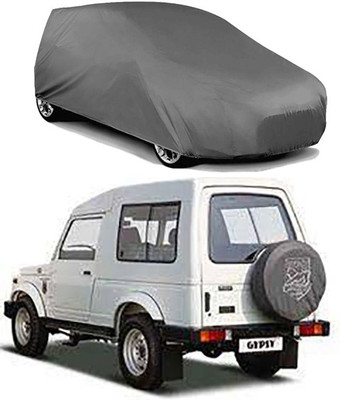 QualityBeast Car Cover For Maruti Suzuki Gypsy MG-410 (Without Mirror Pockets)(Grey)