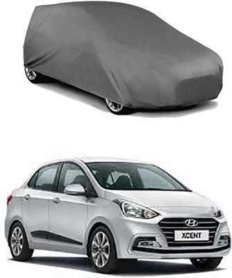 RAIN SPOOF Car Cover For Hyundai Xcent (Without Mirror Pockets)(Grey)