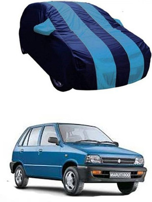 QualityBeast Car Cover For Maruti Suzuki 800 (With Mirror Pockets)(Blue)