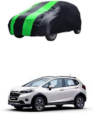 RAIN SPOOF Car Cover For Honda WRV (Without Mirror Pockets)(Green, Black)