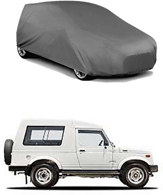 QualityBeast Car Cover For Maruti Suzuki Gypsy King (Without Mirror Pockets)(Grey)