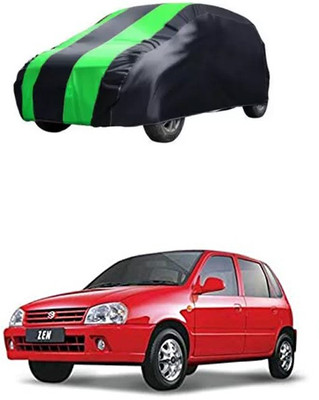 RAIN SPOOF Car Cover For Maruti Suzuki Zen (Without Mirror Pockets)(Green, Black)