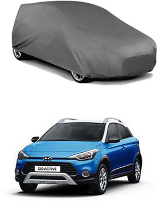 RAIN SPOOF Car Cover For Hyundai i20 Active (Without Mirror Pockets)(Grey)