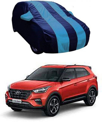 QualityBeast Car Cover For Jeep Compass (Without Mirror Pockets)(Blue)