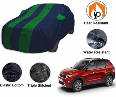 Kavach Car Cover For Kia Sonet (With Mirror Pockets)(Green)