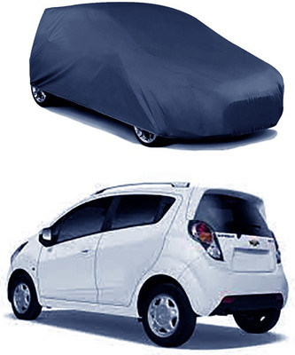 QualityBeast Car Cover For Chevrolet Beat (Without Mirror Pockets)(Blue)