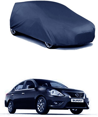 QualityBeast Car Cover For Nissan Sunny (Without Mirror Pockets)(Blue)