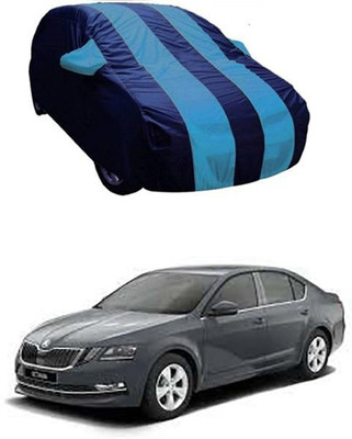 RAIN SPOOF Car Cover For Skoda Octavia (With Mirror Pockets)(Blue)