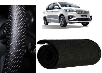arneja trading company Hand Stiched Steering Cover For Maruti Ertiga(Black, Leatherite)