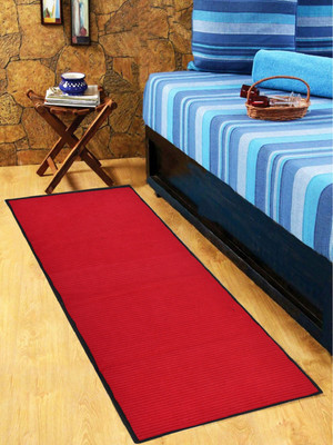 KUBER INDUSTRIES Red Rubber Runner(2 ft,  X 5 ft, Rectangle)