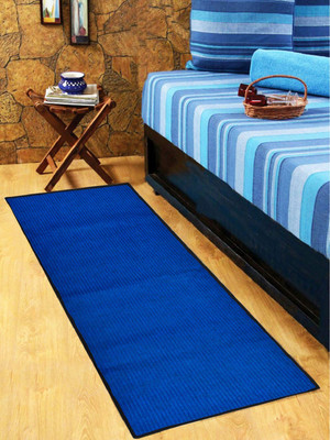 KUBER INDUSTRIES Blue Rubber Runner(2 ft,  X 5 ft, Rectangle)