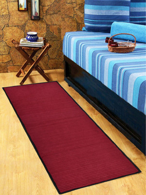 KUBER INDUSTRIES Maroon Rubber Runner(2 ft,  X 5 ft, Rectangle)