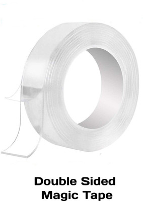 SKYELLA Double sided Handheld cello tape (Manual)(Set of 1, White)