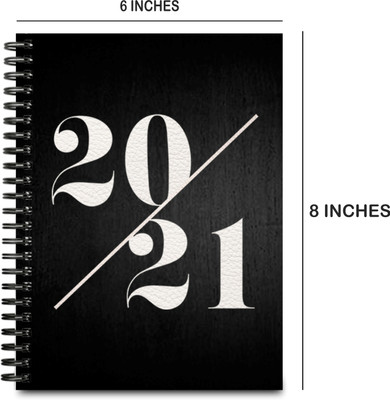 Flipkart SmartBuy Handmade paper wooden diary A5 Diary UNRULED 160 Pages(White, Black)