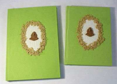 Camlon Exports Handmade A4 Diary Unruled 96 Pages(Green, Pack of 2)
