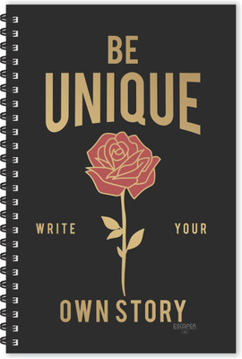 ESCAPER Be Unique (Ruled - A5 Size - 8.5 x 5.5 inches) Designer Motivational Diary, Unique Diary A5 Diary Ruled 160 Pages(Multicolor)