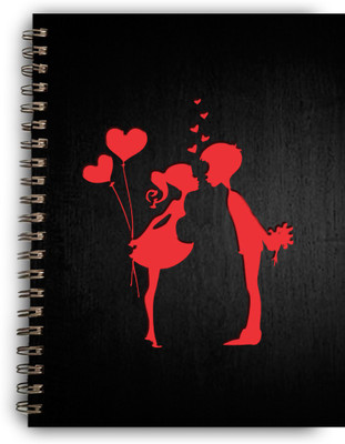 Flipkart SmartBuy Handmade paper wooden diary A5 Diary UNRULED 160 Pages(Black)
