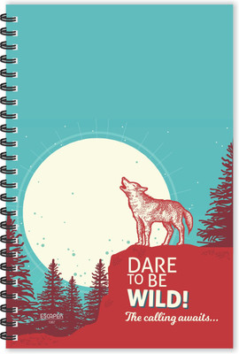 ESCAPER Dare to Be Wild (Ruled - A5 Size - 8.5 x 5.5 inches) Designer Motivational Diary, Animal Diary, Wild Diary A5 Diary Ruled 160 Pages(Multicolor)