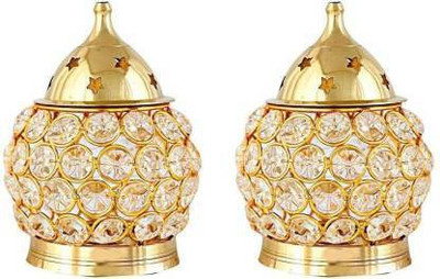 ADIYOGI Brass (Pack of 4) Table Diya(Height: 4.5 inch)