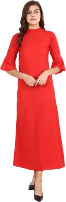 Shyammc Women Gown Red Dress