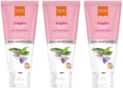 VLCC Snigdha Skin Whitening Face wash 100ml (Pack of 3)  (300 ml) Face Wash(300 ml)