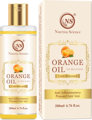 Nuerma Science Orange Oil (Unrefined & Cold Pressed) For Skin & Hair Hair Oil(200 ml)