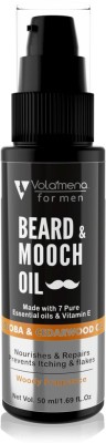 Volamena Beard & Mooch oil with Jojoba and Cedarwood Hair Oil(50 ml)