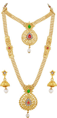 Shreenathji Jewellers Alloy Gold-plated Gold Jewellery Set(Pack of 1)