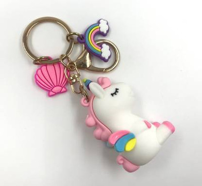 Rockjon Unicorn (White) Heavy Keyring/ Jewellery Key Chain Key Chain