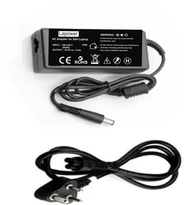 Lapower E5400,E5410,E5420,E5430 65W 3.34a Laptop Adapter (Power Cord Included) 65 W Adapter(Power Cord Included)