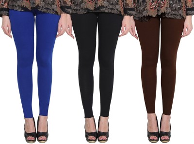 Clarita Ankle Length Ethnic Wear Legging(Blue, Black, Brown, Solid)