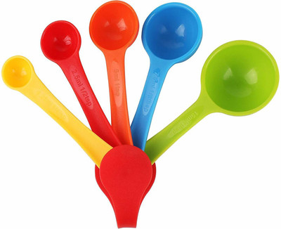 Top Trick Mini Measuring Spoon (Multicolour) - Set of 5 Measuring Cup Set(15 ml, 7.5 ml, 5 ml, 2.5 ml, 1.25 ml)