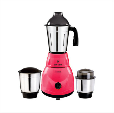 Singer Mixer Grinder-Gazelle 500 Mixer Grinder (3 Jars, Red)