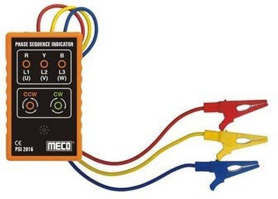 Meco PHASE METER (PSI 2016) Digital Multimeter(Multicolor 2000 Counts)